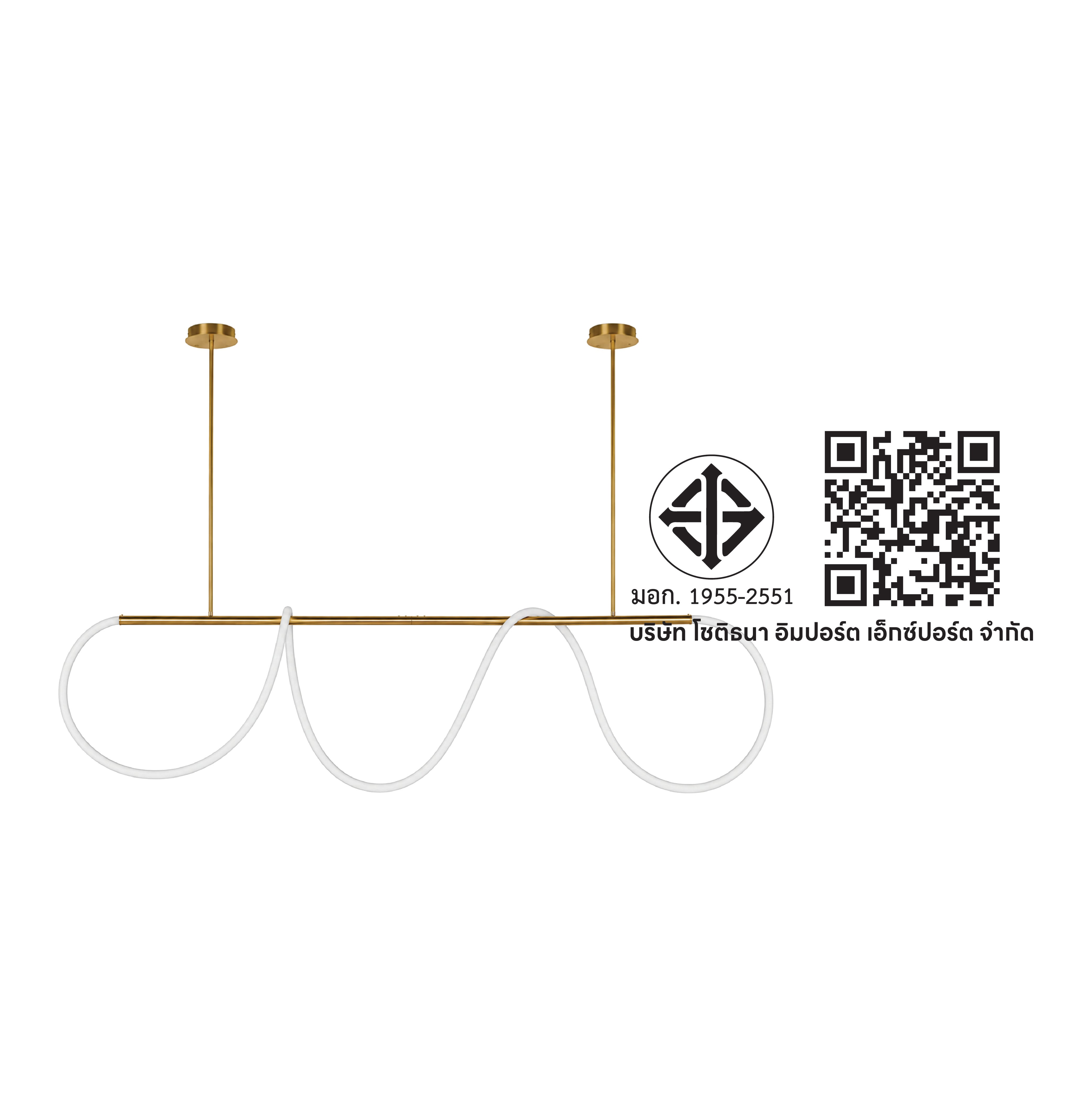 ไฟห้อยเดี่ยว LED SL LIGHTING รุ่น IVY 35 วัตต์ WARM WHITE สีทอง